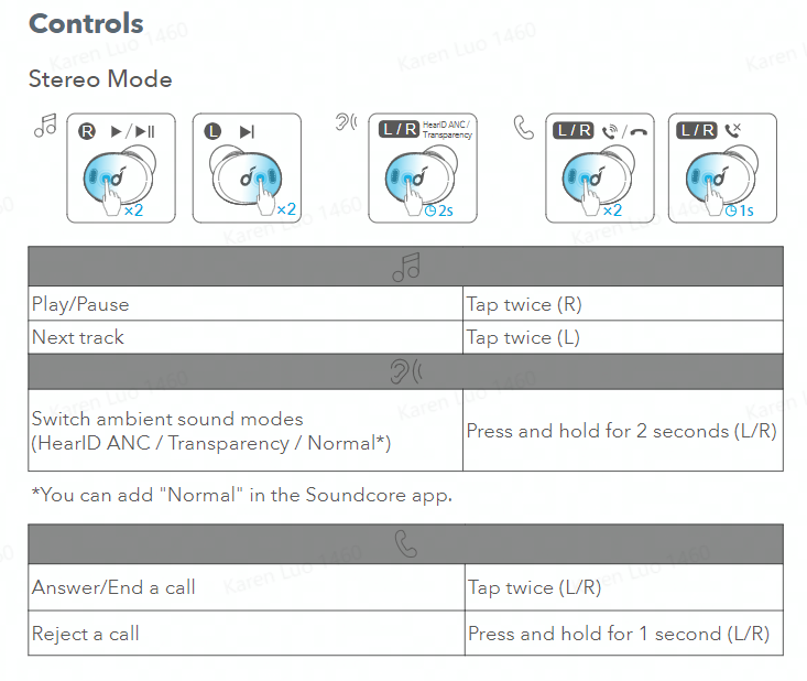 Liberty air 2 online volume control